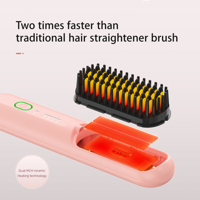 Cordless Hair Straightener Brush